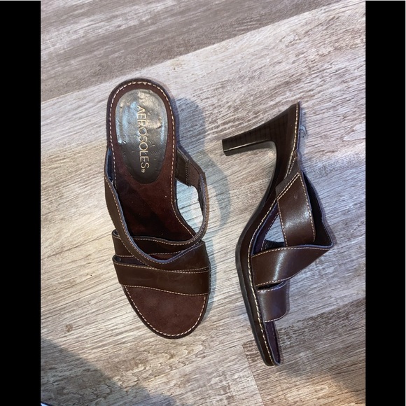 AEROSOLES Shoes - Aerosoles 6.5 Charlott Mule Sandals brown